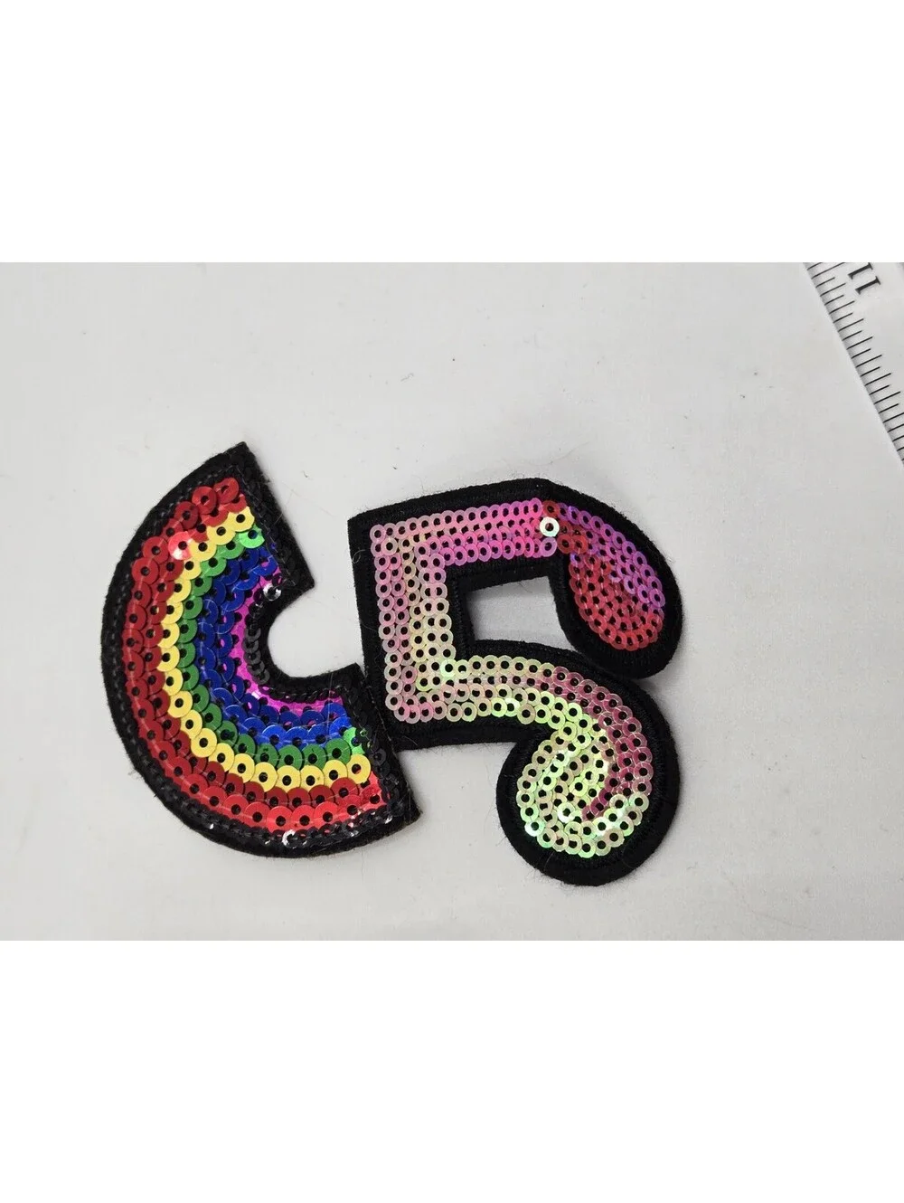 Lot of 11 Embroidered & Sequin Patches Alpaca Unicorn Skull Rainbow Shoe Y2K